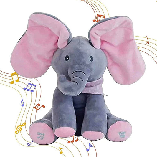 Peekaboo Elephant Stuffed Toy – Interactive Plush for Babies