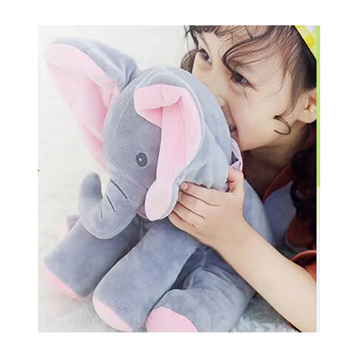 Interactive elephant toy with voice recording feature