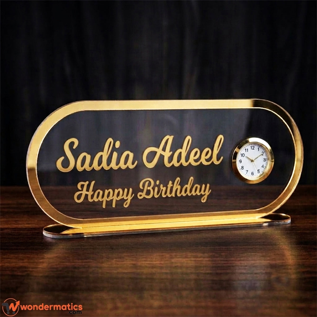 personalized acrylic name clock perfect birthday gift