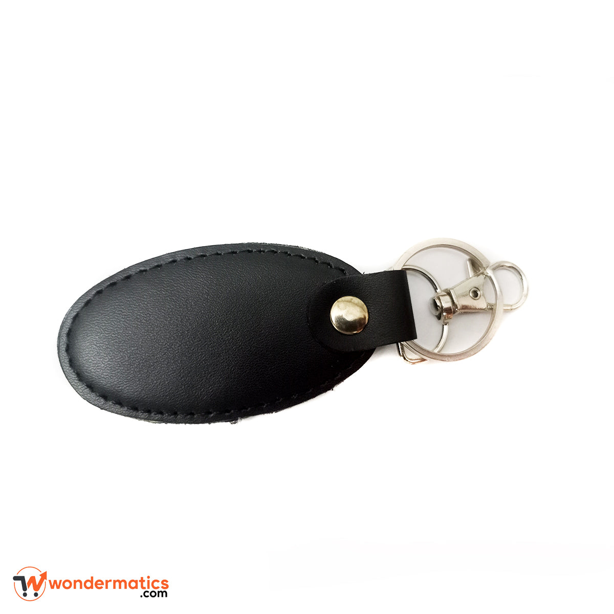 Premium leather keychain with custom name engraving, ideal gift for him