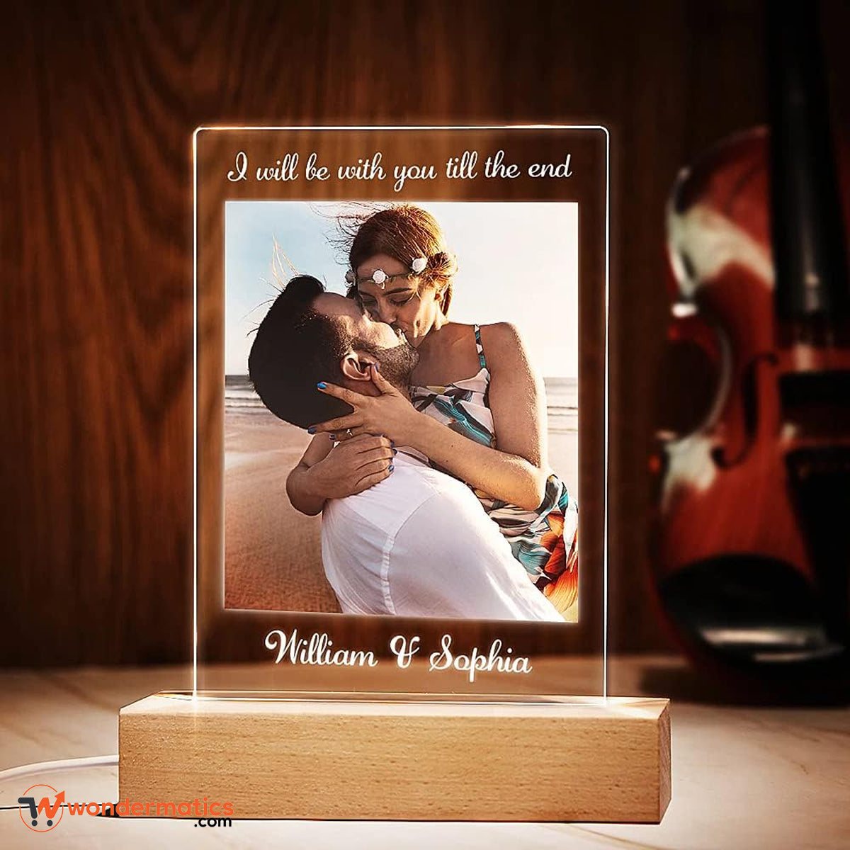 Custom picture LED night light for home décor and gifts