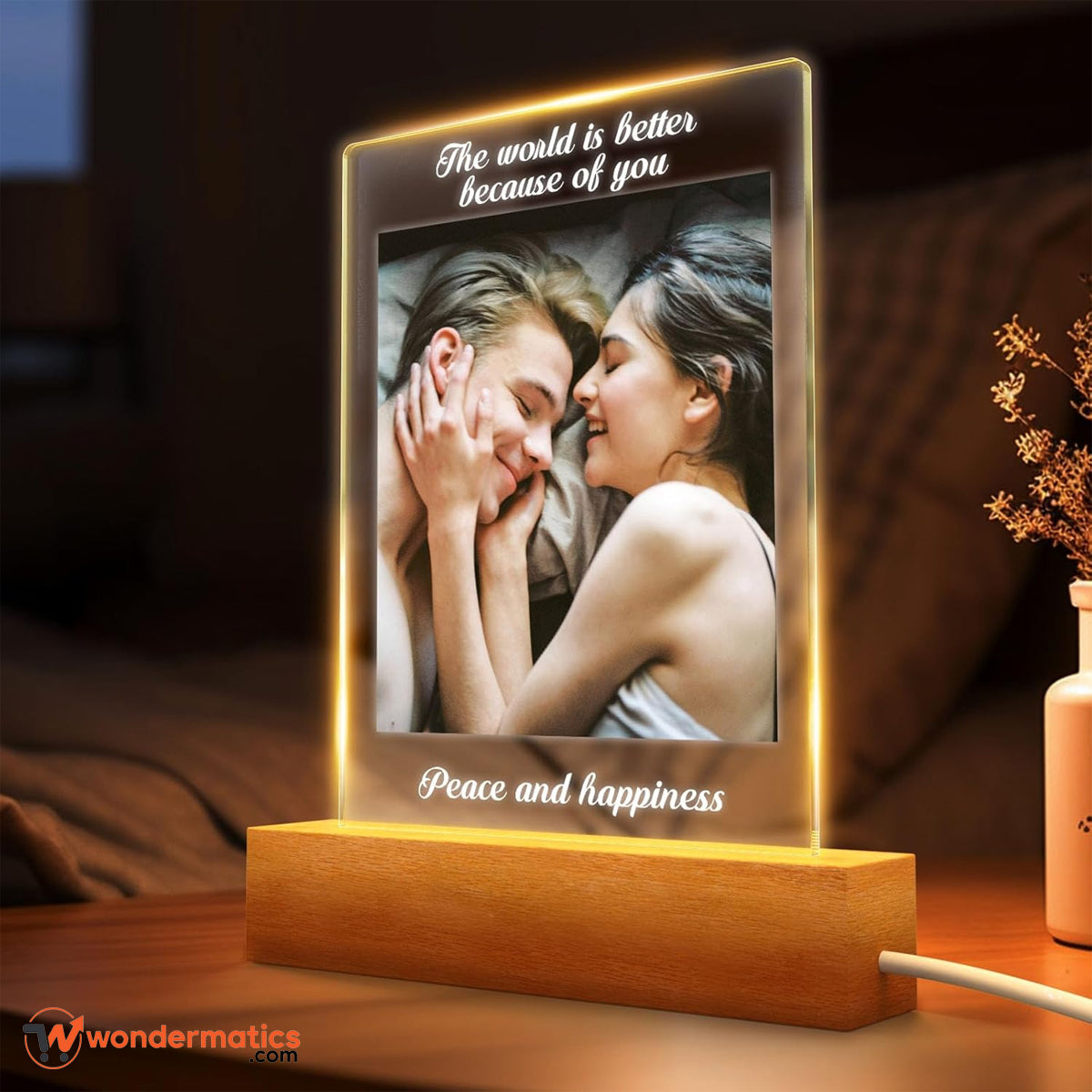 Personalized picture lamp with custom photo night light