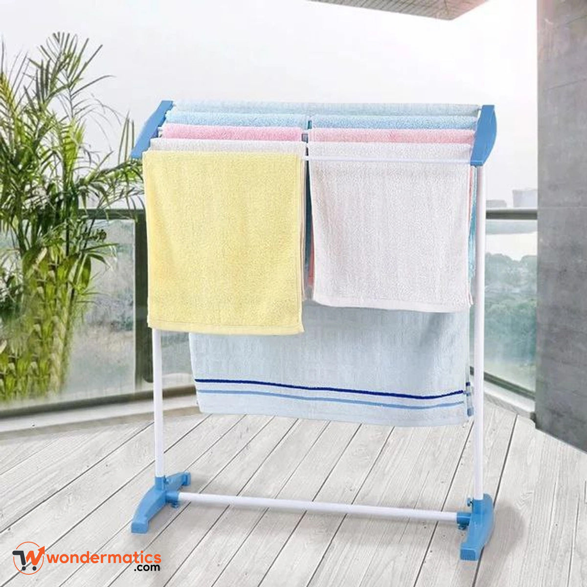 Portable Foldable Clothes Rack – Durable Laundry & Towel Organizer Stand