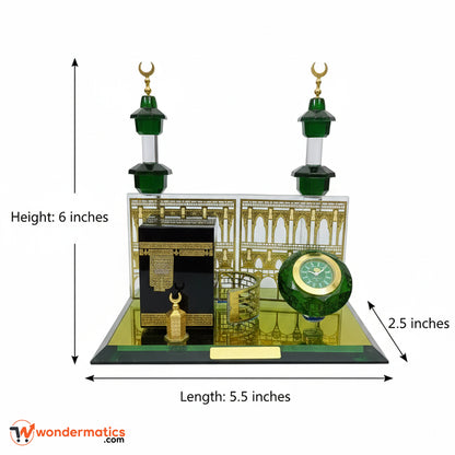 Premium Kaaba clock decoration for Muslim home interior styling