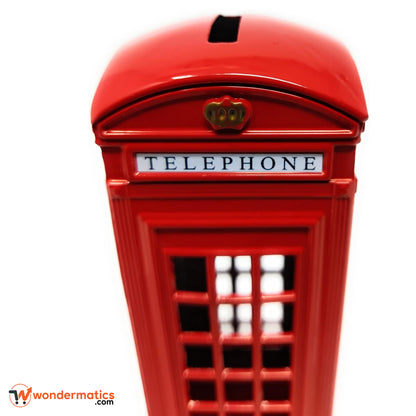 premium metal british red telephone box decorative piece