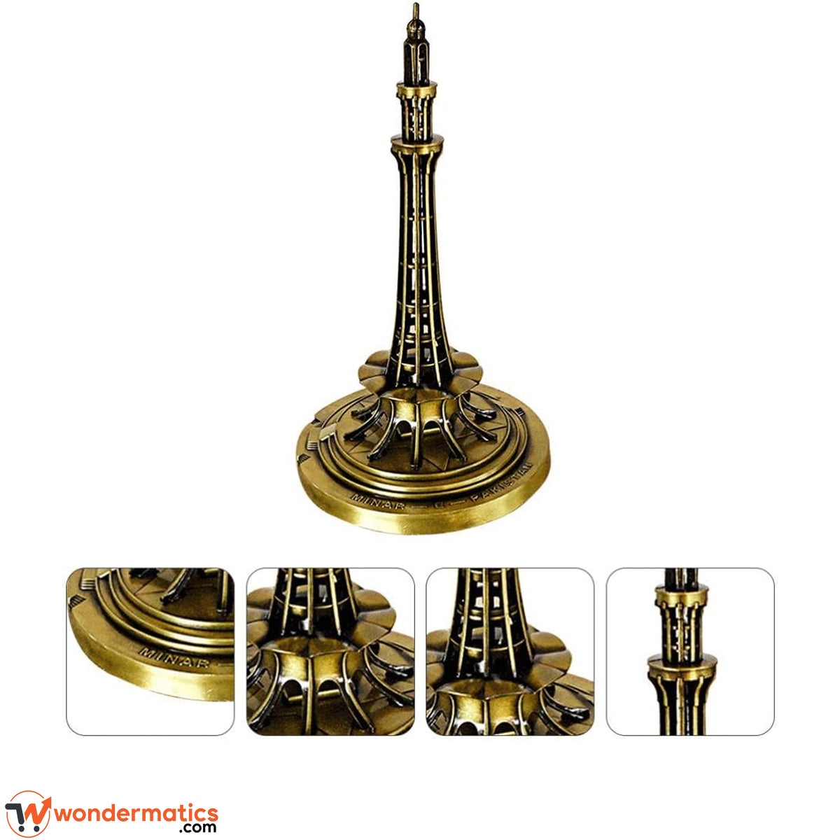 Decorative Minar-e-Pakistan monument model inspired by Pakistan's national landmark