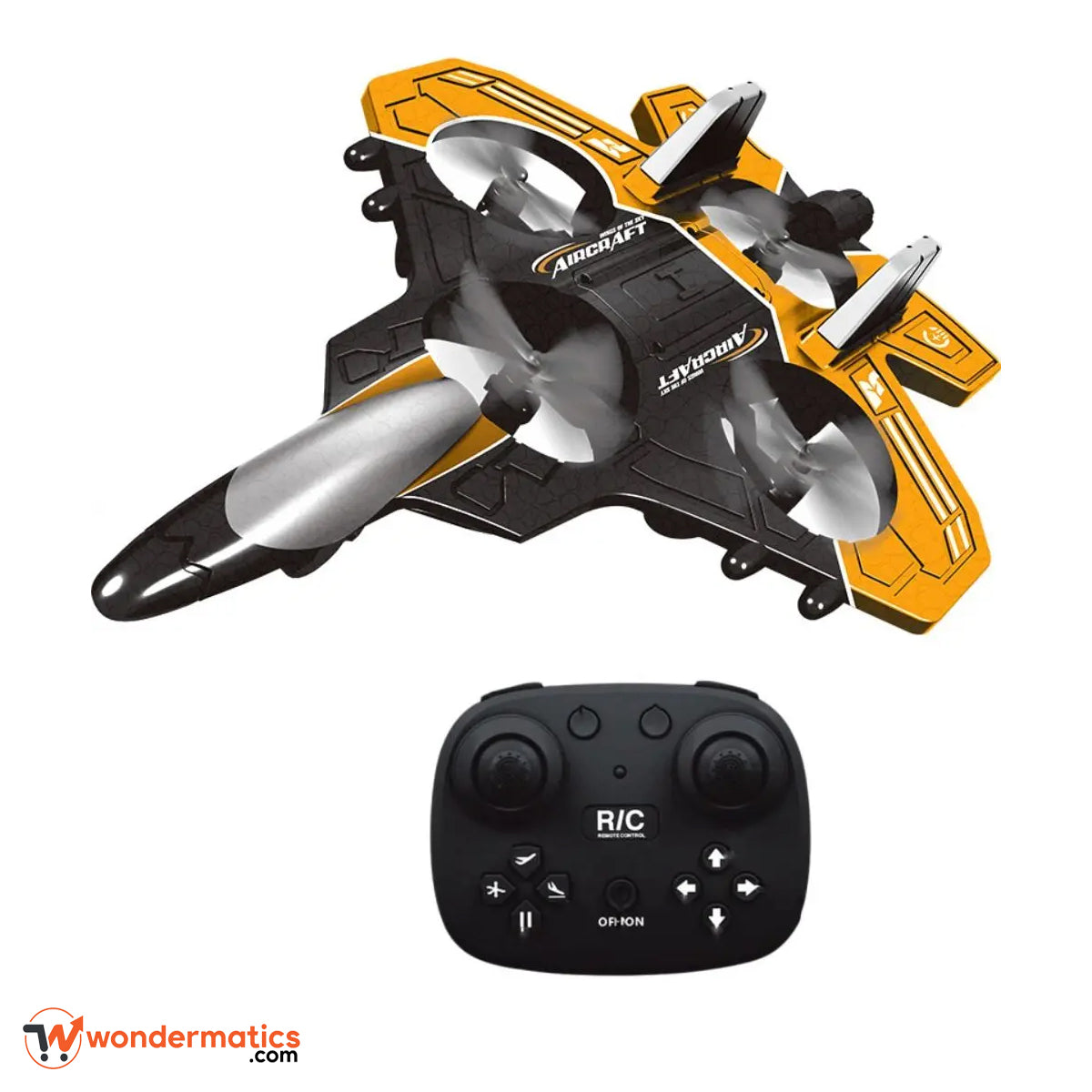 Beginner friendly RC foam fighter jet with auto balance gyro system