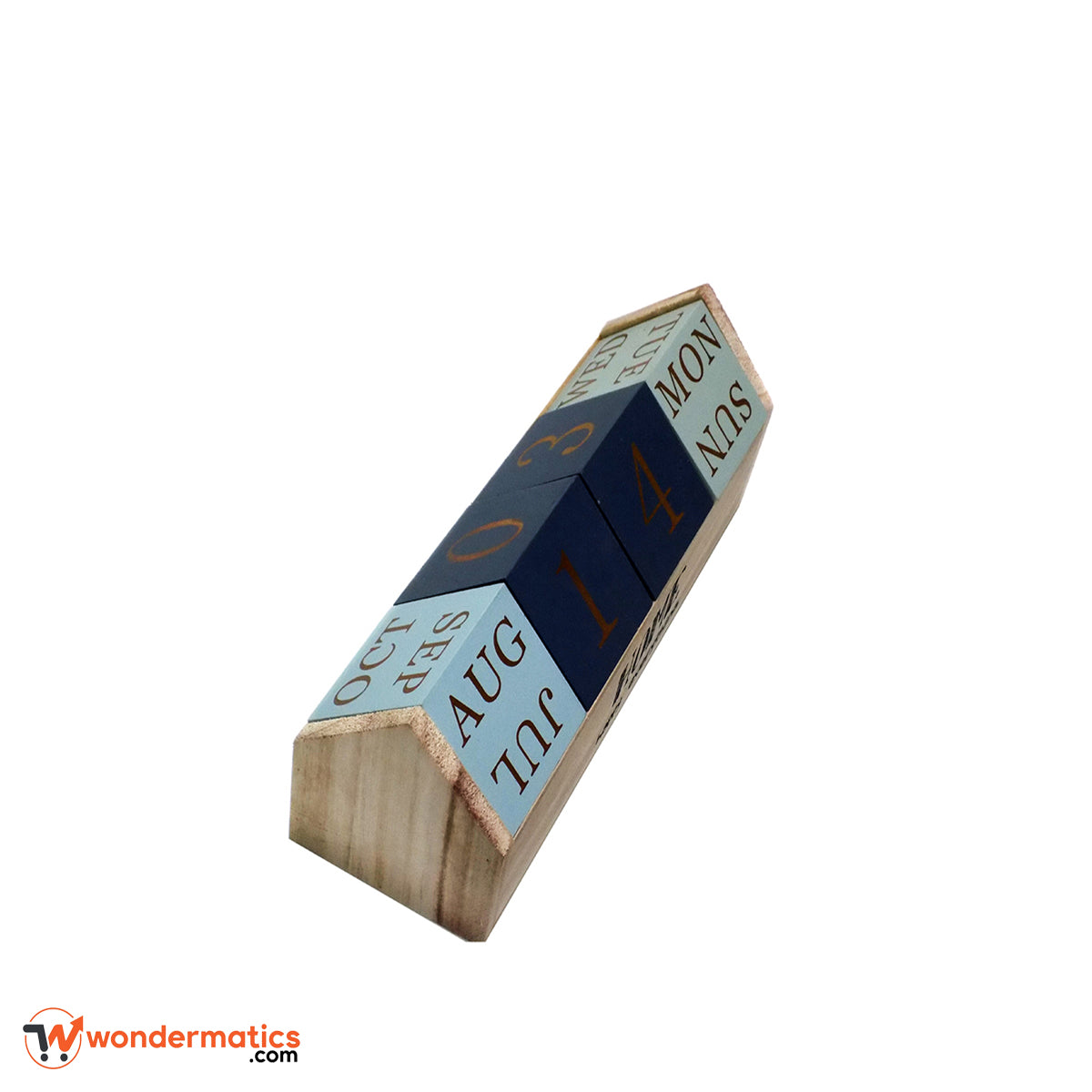 Wooden block desk calendar for office and home decor