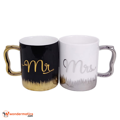 Romantic Mr & Mrs Coffee Mug Set for Couples – Gift Ready