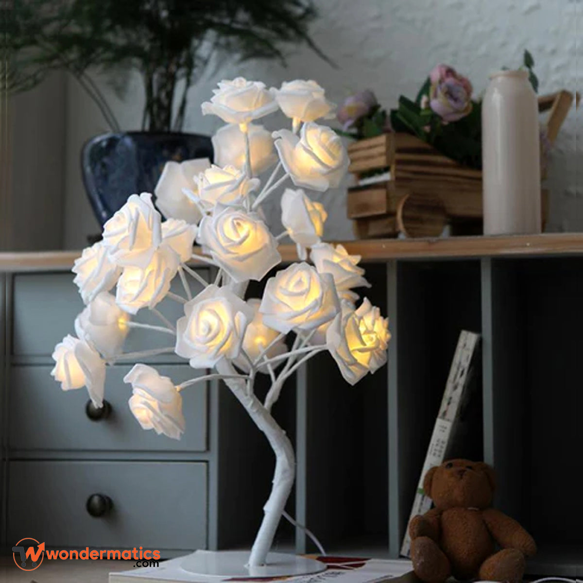 Rose Flower LED Table Lamp for Bedroom & Home Décor Pakistan