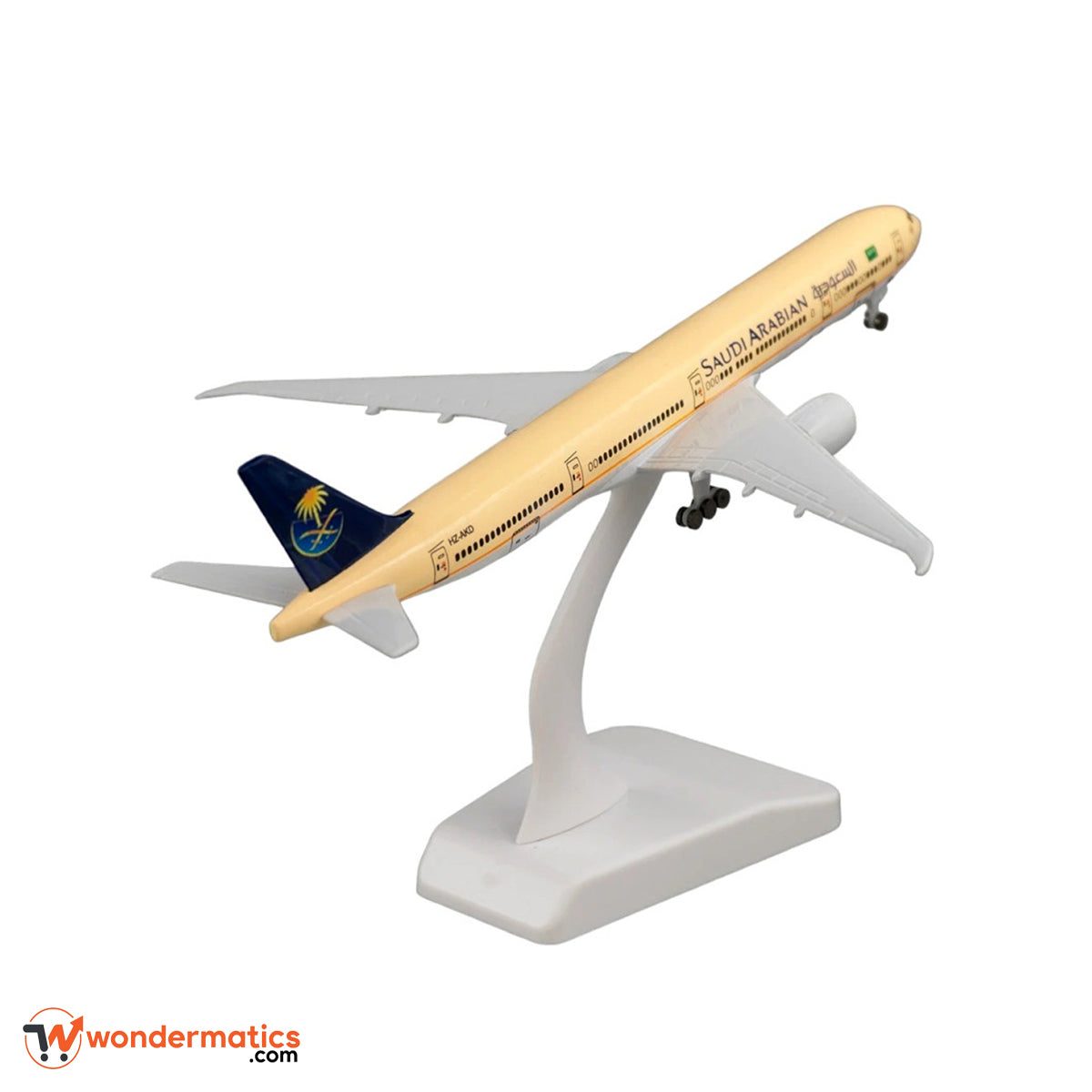 Die-cast metal airplane model – Saudia Airlines Boeing 777 replica