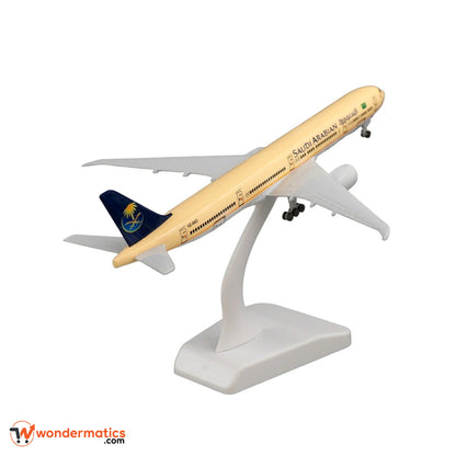 Die-cast metal airplane model – Saudia Airlines Boeing 777 replica