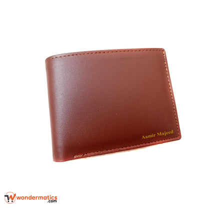 Slim brown bifold wallet for men – stylish and compact design