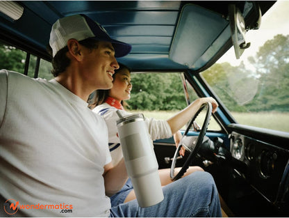 White Stanley Quencher ProTour 1200ml – BPA-Free Leakproof Hydration Bottle