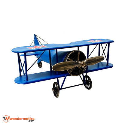 Stylish blue airplane model decoration for aviation lovers and gifts