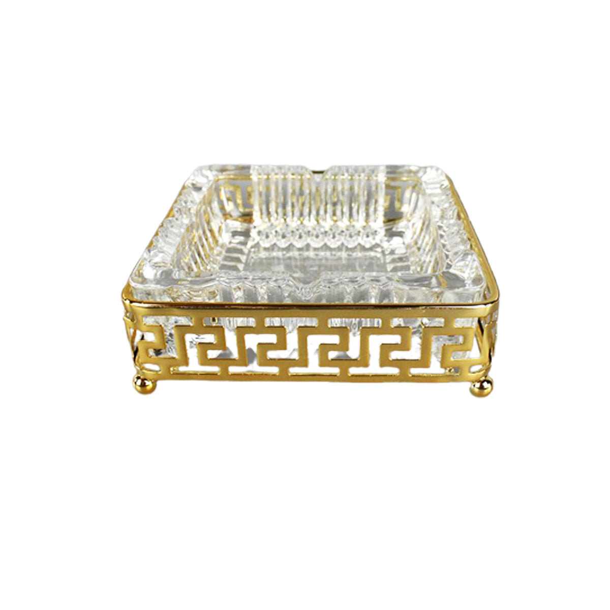 Stylish golden tray luxury accessory for enhancing modern and classic interior décor