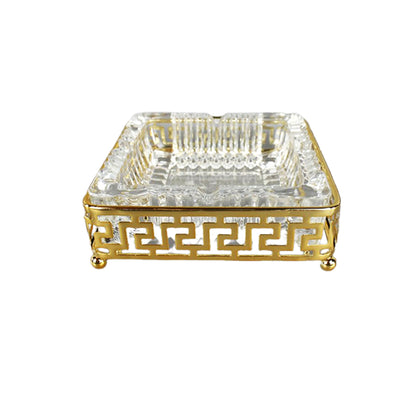 Stylish golden tray luxury accessory for enhancing modern and classic interior décor