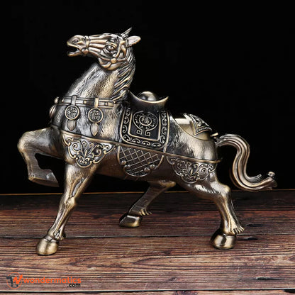 Classic horse shape metal ashtray gift idea for home and office décor