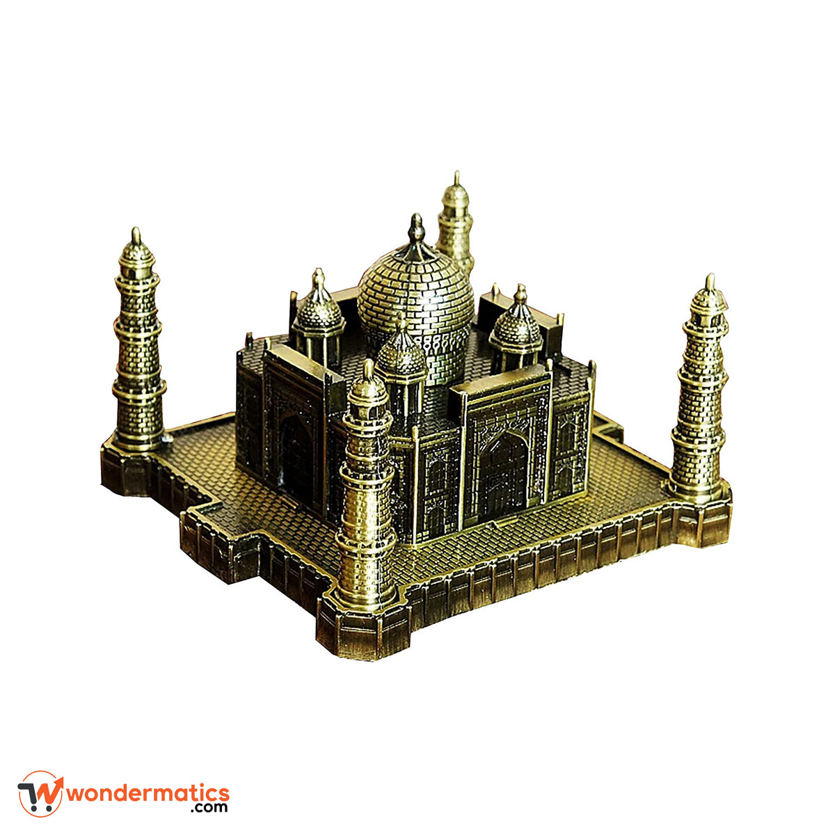 Detailed Taj Mahal model metal ornament for desks and shelves