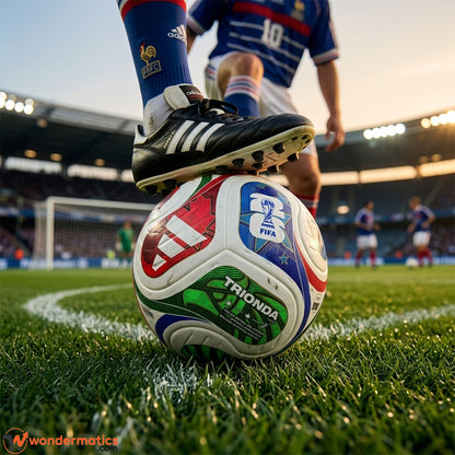 World Cup 2026 inspired match football,Football being played on outdoor grass field