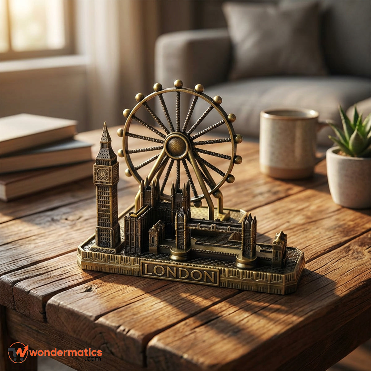 UK city landmark miniature decorative metal showpiece