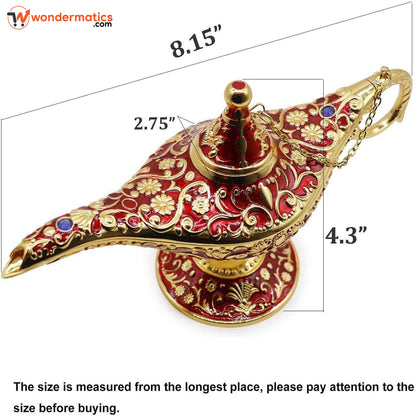 Vintage Aladdin Chiragh Lamp – Brass Genie Lamp Replica for Classic Decor