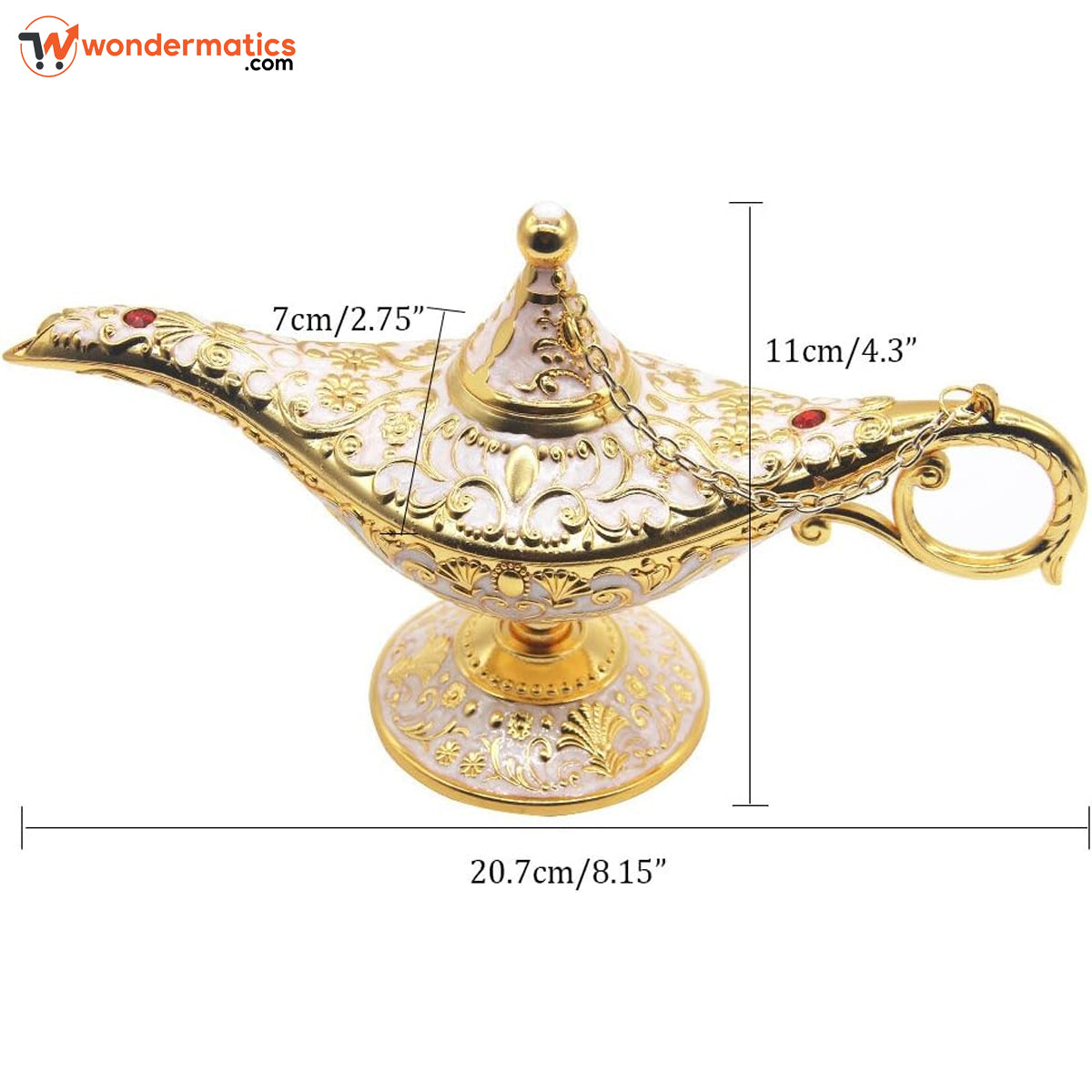 Vintage Brass Aladdin Chiragh – Antique Genie Lamp for Home Decoration