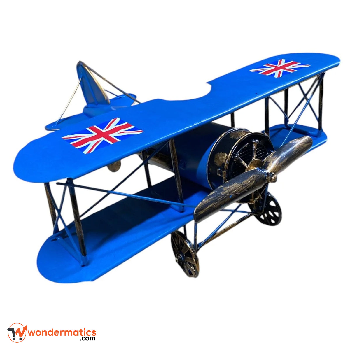 Vintage metal aircraft figurine collectible aviation display piece