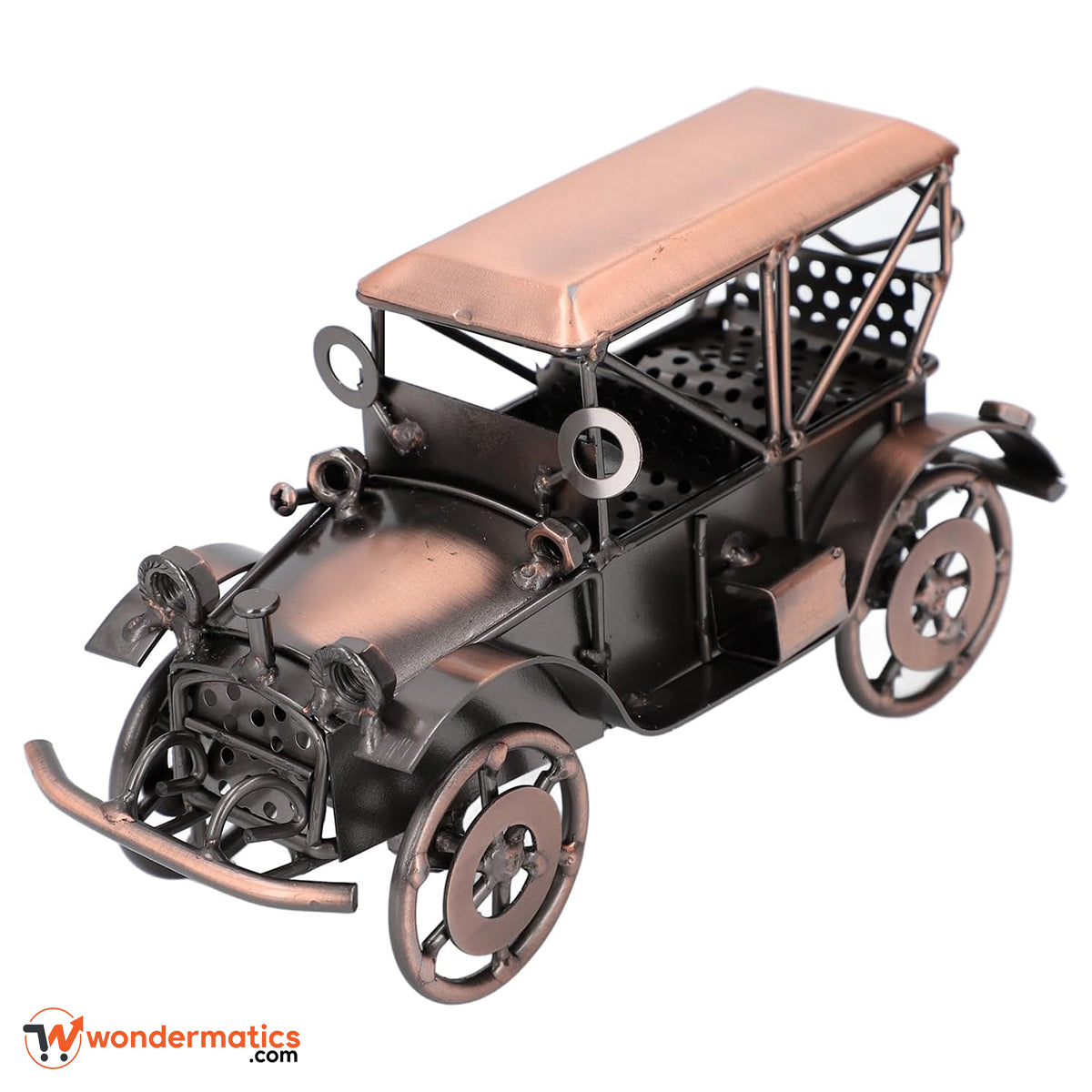Vintage metal car model handmade collectible for home and office décor
