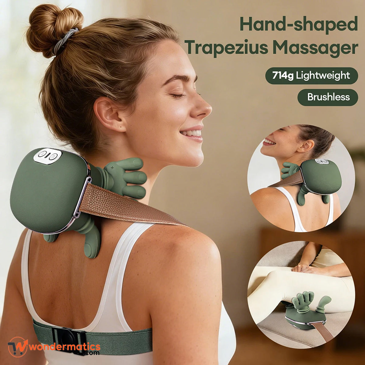 Wearable neck and body massager for daily relaxation and comfort