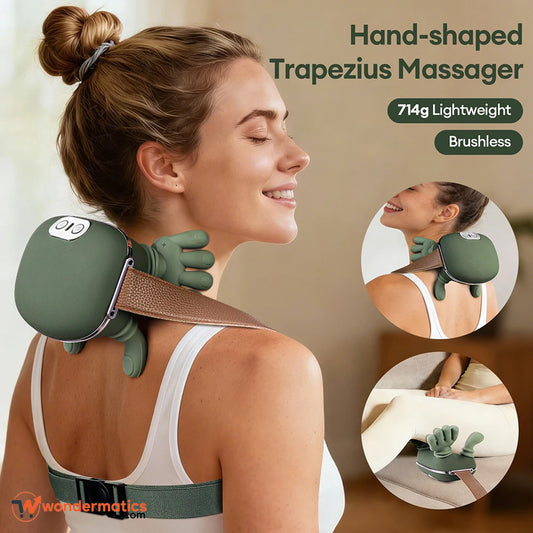 Wearable neck and body massager for daily relaxation and comfort