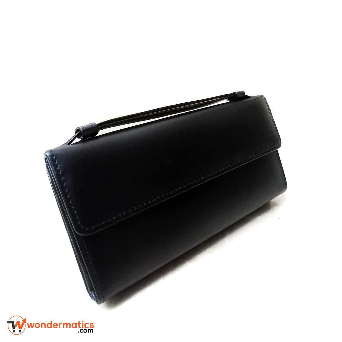 Black Genuine Leather Women’s Wallet with Multiple Card Slots