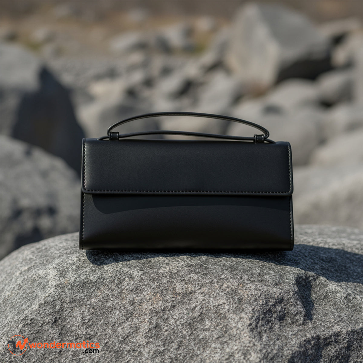 Premium Black Leather Long Wallet for Women – Elegant Design