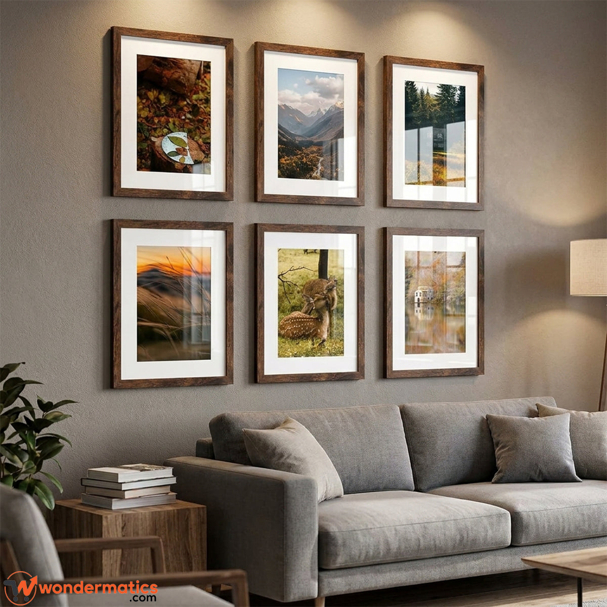 Black wooden picture frame 12x14 with front glass for wall