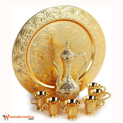 Zamzam Water and Tea Serving Cup Set – Elegant Turkish Coffee Set